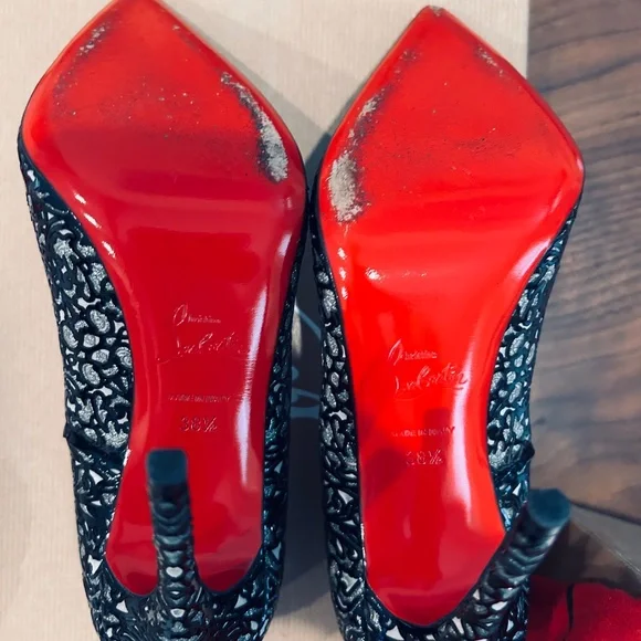 Christian Louboutin rare cut design pumps Heels 120 - Picture 7 of 7